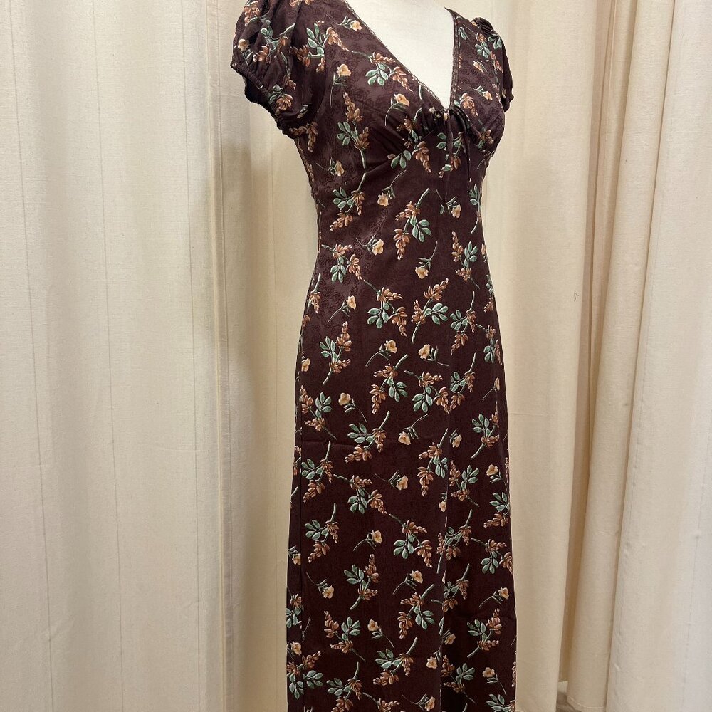 Papermoon - Floral Puff Sleeve Midi Dress